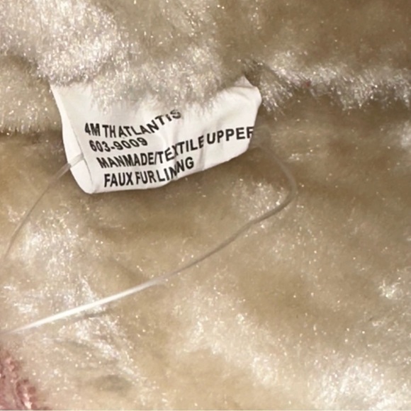 Thereabouts Girl's winter Boots Pink coral Glitter Kid's New size 4 - Picture 9 of 11